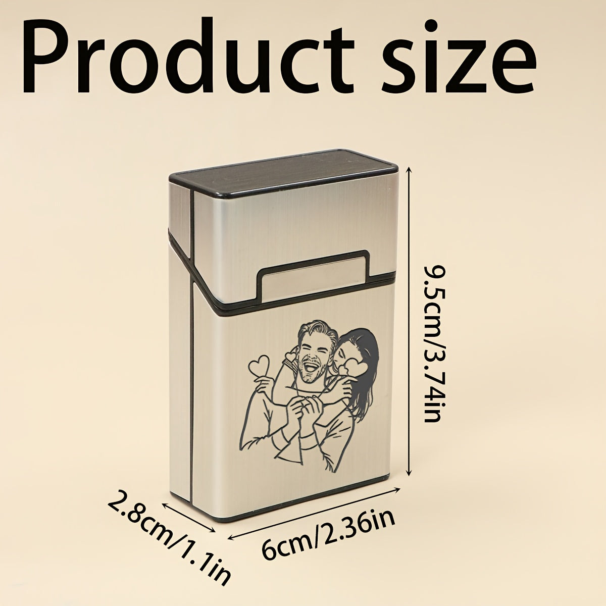 קופסת אחסון סיגריות בהתאמה אישית